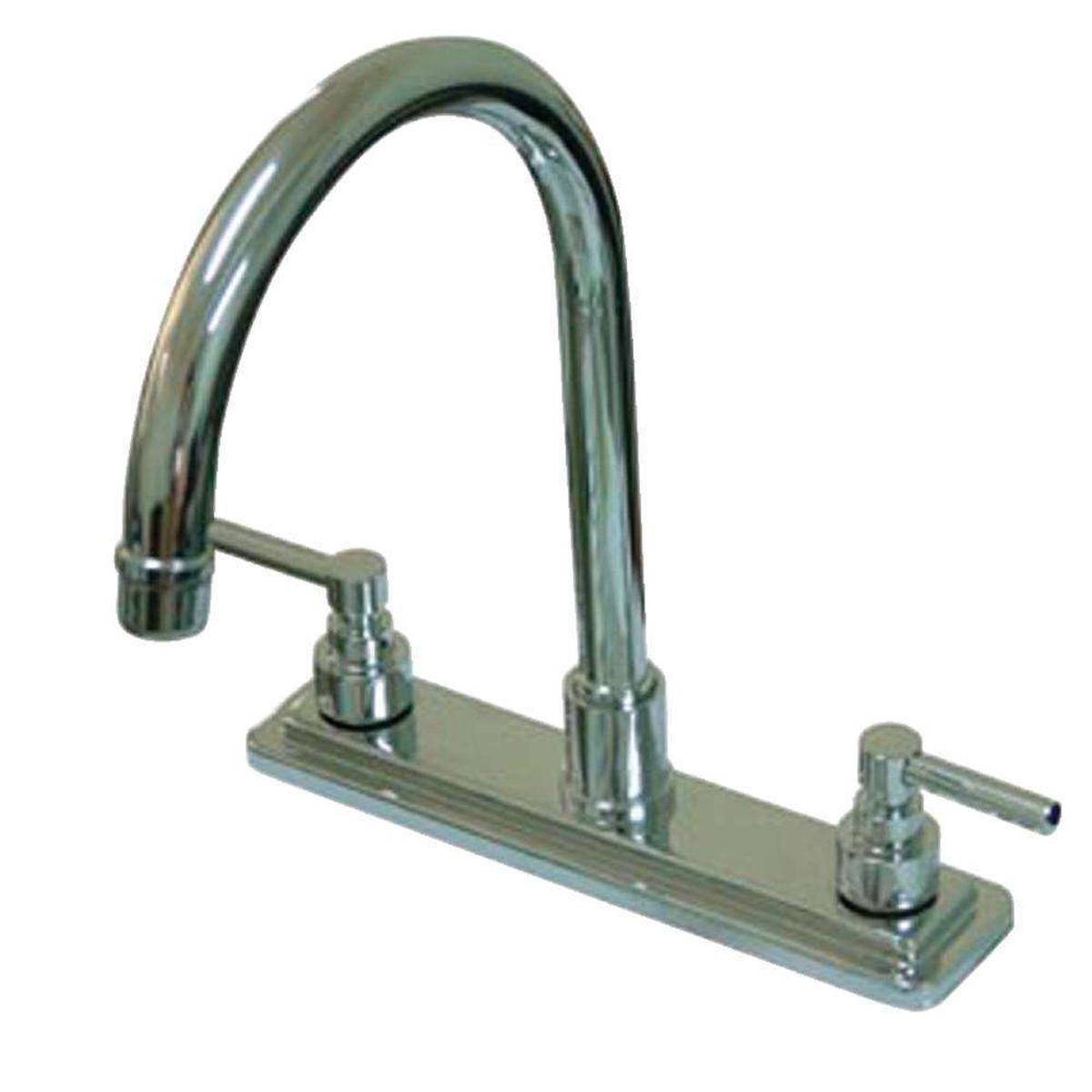 Kingston Brass KS8791ELLS Elinvar 8-Inch Centerset Kitchen Faucet, Polished Chrome