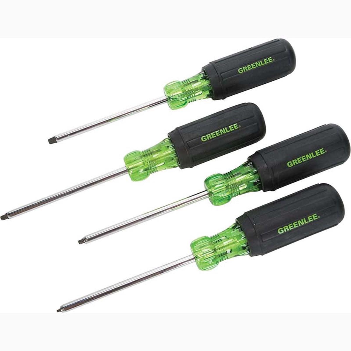 0353-01C - SCREWDRIVER ROBERTSON SET OF 4 #0 #1 #2 #3 HEAVY DUTY