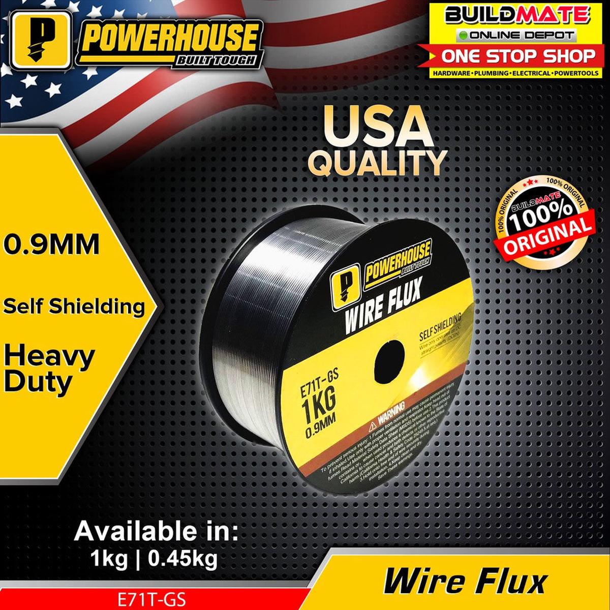 [STEEL] POWERHOUSE Self Shield Flux Cored Wire Metal Migweld Gasless 0.9mm E71T-GS BUILDMATE PHWTA