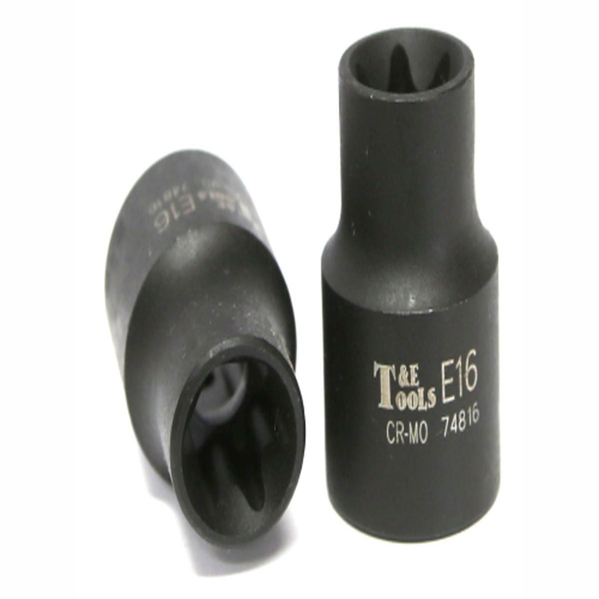 1/2  Drive E Series Torx Impact Socket E16 x 38mm