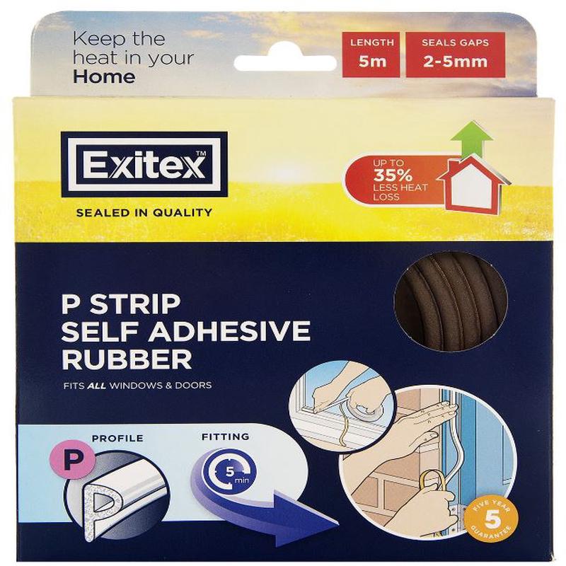 Exitex p strip brown 5mt