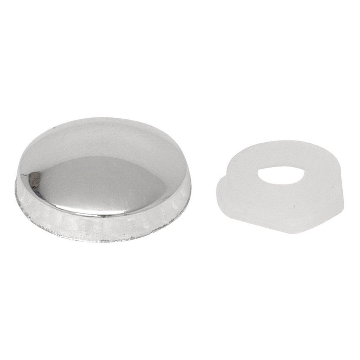 Forgefix Screw Cover Dome Caps Chrome 25 Pack