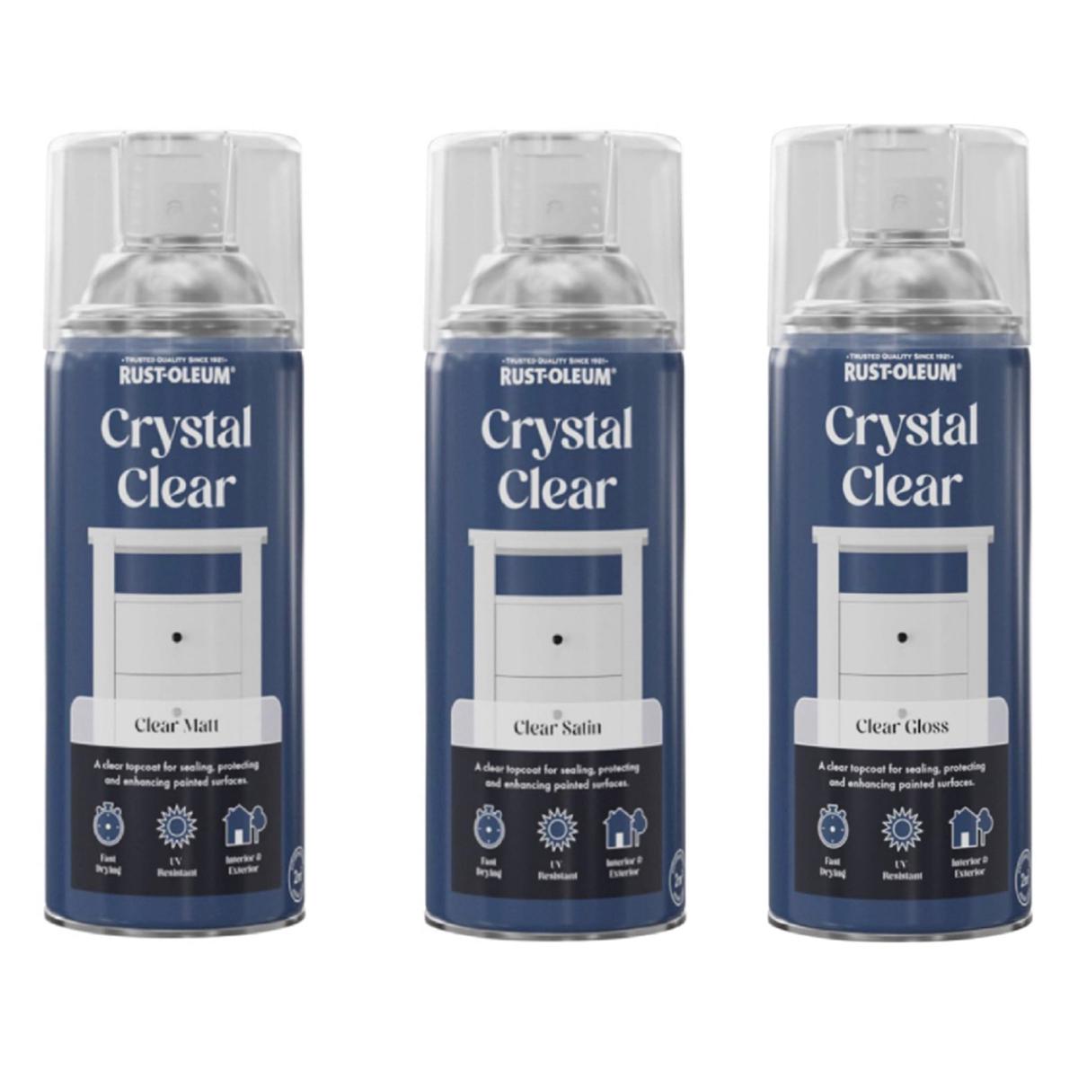 Rust-Oleum Crystal Clear Spray Protective Coat Clear - 400ml