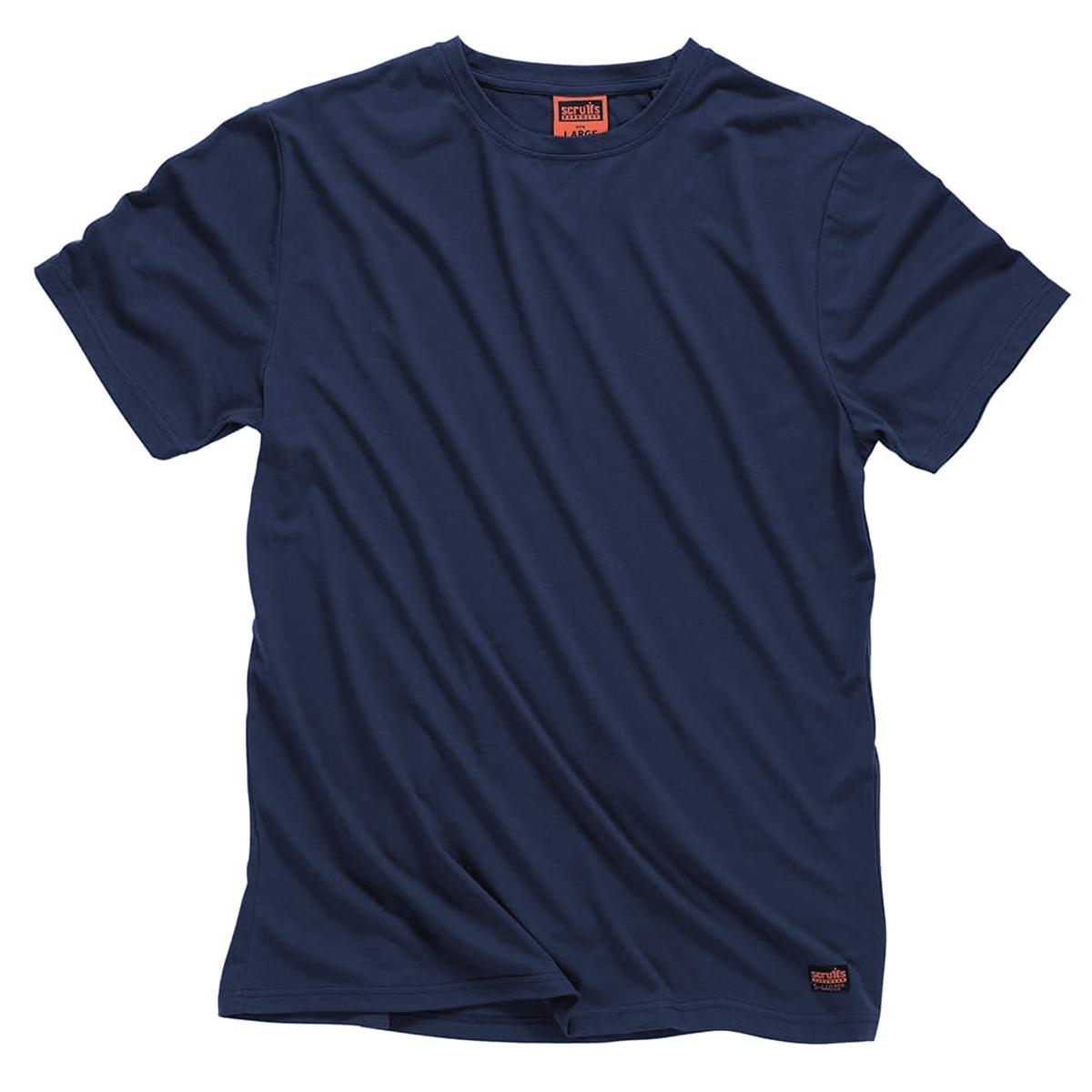 Scruffs Work T-Shirt Navy Blue - Large