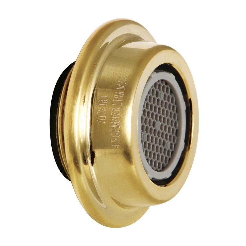 Kingston Cal Green KSSA2107 4.5 GPM Male Aerator, Brushed Brass