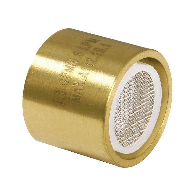 Kingston Cal Green Z18KSSA8727 1.8 GPM Female Aerator, Brushed Brass