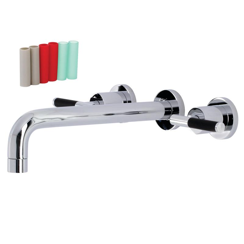 Kingston Sona KS8021CKL - Kaiser Two-Handle 3-Hole Wall Mount Roman Tub Faucet, Polished Chrome