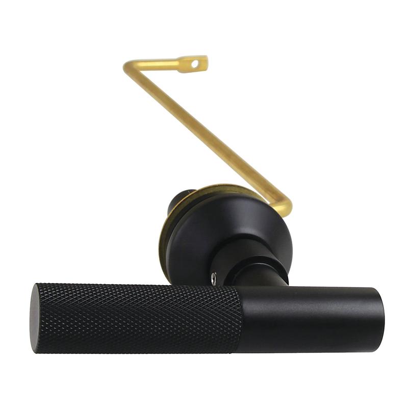 Kingston Sona KTKNLS0 - Convergent Side Mount Toilet Tank Lever with Knurled Handle, Matte Black