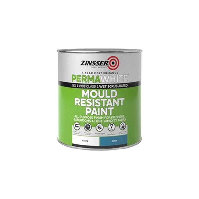 Zinsser Perma White Interior Satin Paint 1Lt