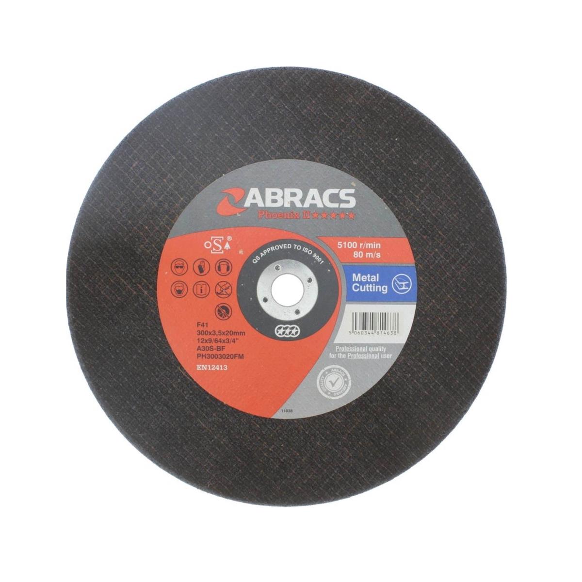 Abracs Flat Metal Cutting Disc 300mm x 3.5mm x 20mm