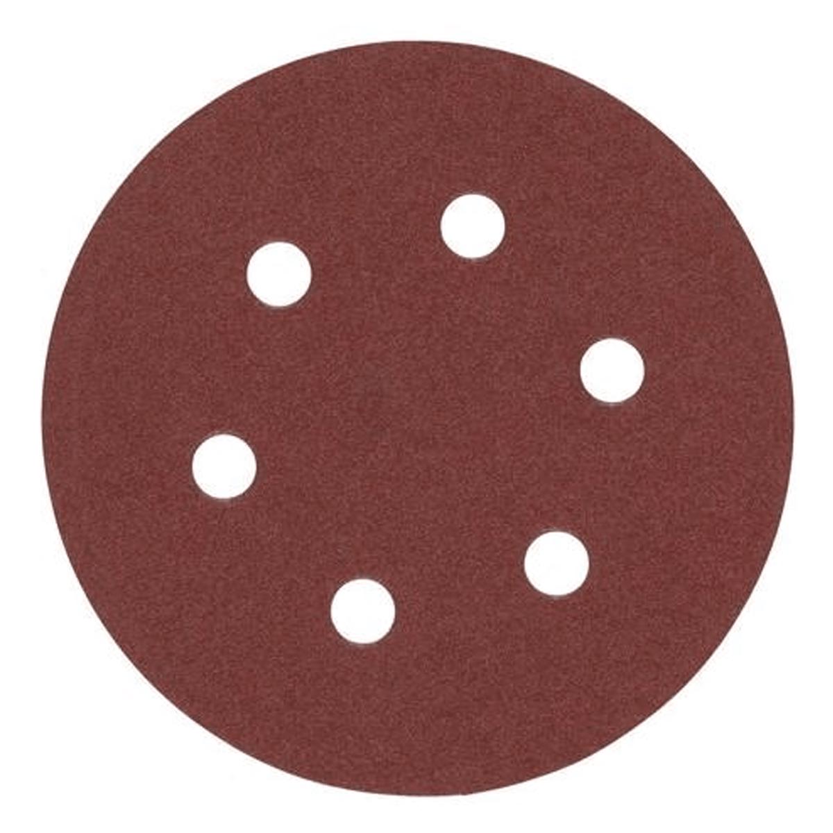 AEG 150mm Sanding Discs for Random Orbital Sander 120 Grit - 25 Pack