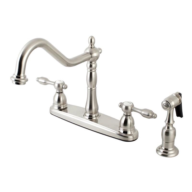 Kingston Heirloom KB1758TALBS - Tudor Two-Handle 4-Hole 8