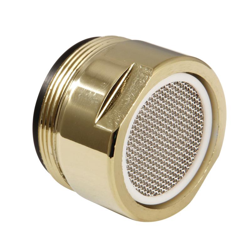 Kingston Cal Green KSSA4362 Stream Shaper, Male Thread, Polished Brass