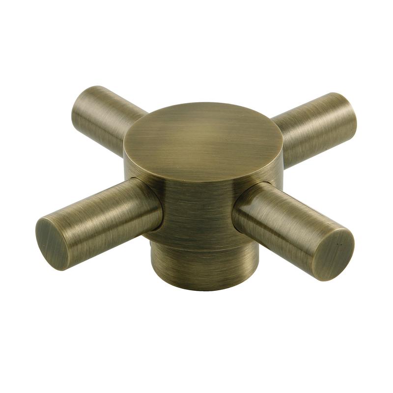 Kingston Concord KTHDX3 Metal Toilet Tank Lever Handle (Cross Shape), Antique Brass