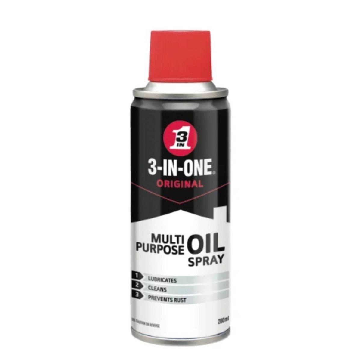 3 In One Multi Purpose Spray Oil Can 200ml