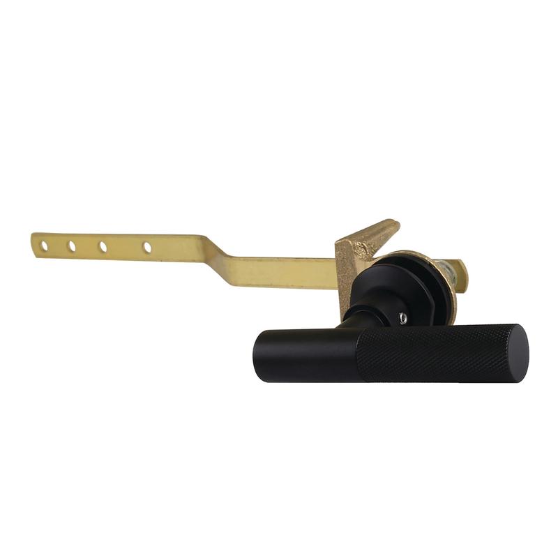 Kingston Sona KTKNL0 - Convergent Front Mount Toilet Tank Lever with Knurled Handle, Matte Black